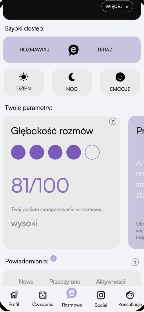 Aplikacja dla użytkownika